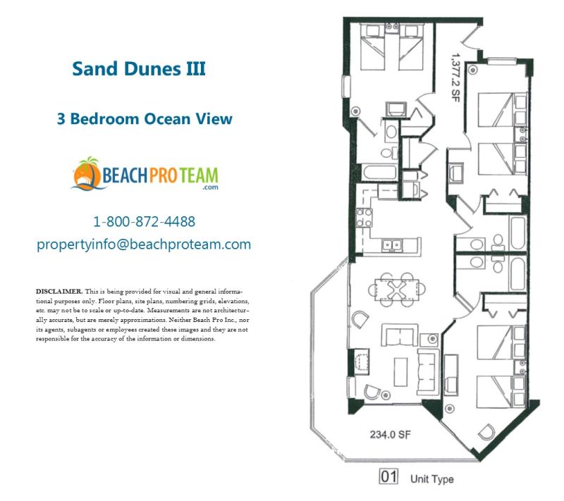 Sand Dunes III 01 Stack - 3 Bedroom Ocean View